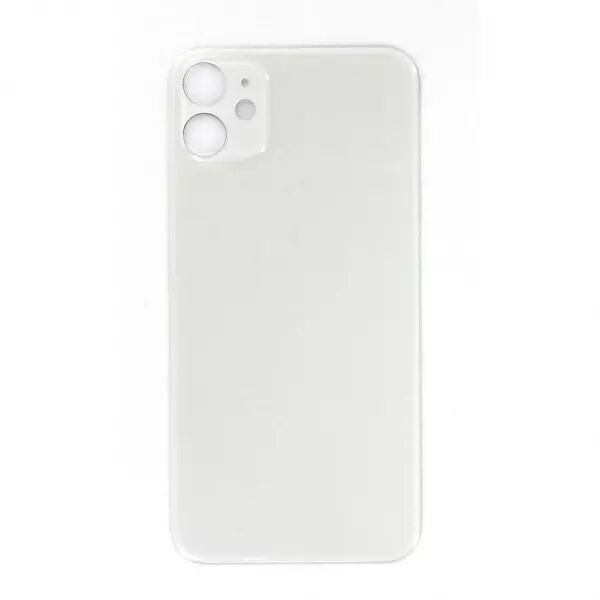 Face arri�re pour Iphone 11 LARGE HOLE Blanc