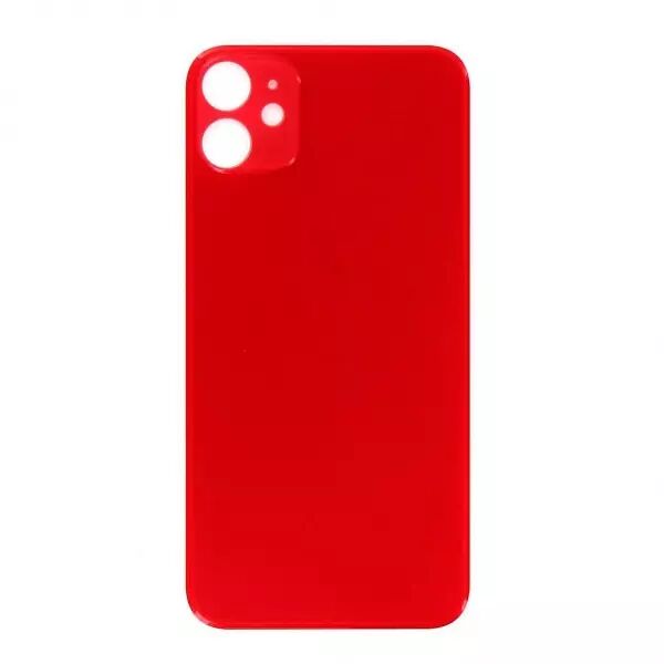 Face arri�re pour Iphone 11 LARGE HOLE Rouge