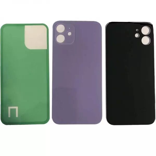 Face arri�re pour Iphone 12 LARGE HOLE violet