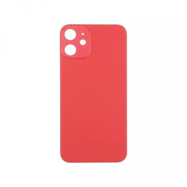 Face arri�re pour Iphone 12 Mini LARGE HOLE Rouge