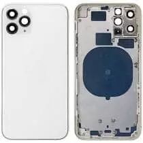 Face arri�re pour Iphone 12 Pro LARGE HOLE Silver/Argent