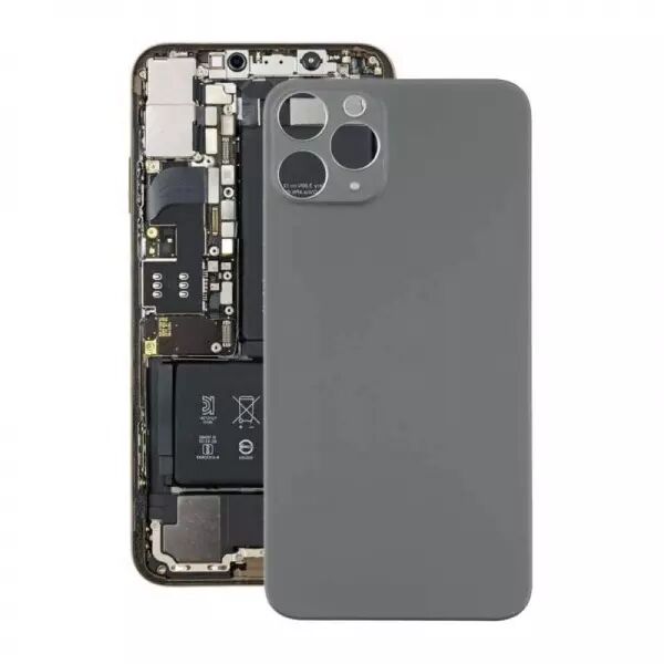 Face arri�re pour Iphone 12 Pro Max LARGE HOLE Gris Sid�ral
