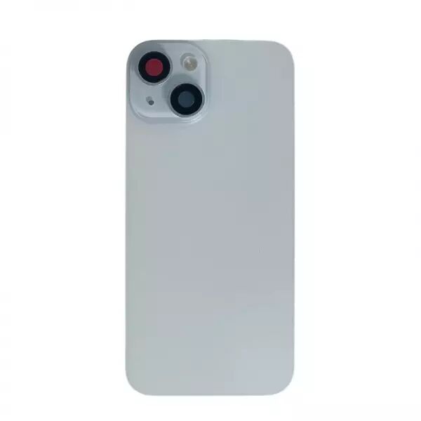 Face arri�re pour Iphone 15 avec vitre cam�ra, nappe NFC ORI et flash bleu