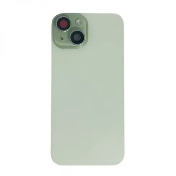 Face arri�re pour Iphone 15 avec vitre cam�ra, nappe NFC ORI et flash vert