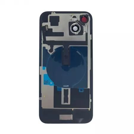 Face arrière pour Iphone 15 Plus avec vitre caméra, nappe NFC ORI et flash noir