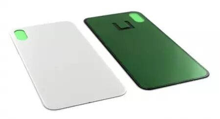 Face arrière pour Iphone X LARGE HOLE Blanc