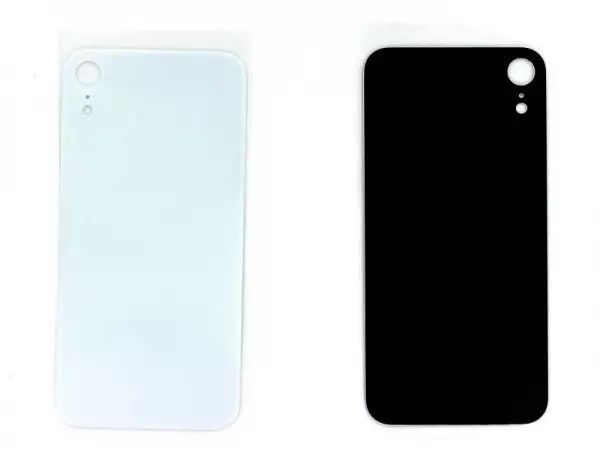 Face arri�re pour Iphone XR LARGE HOLE Blanc
