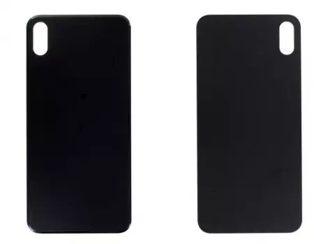 Face arrière pour Iphone XS LARGE HOLE Noir