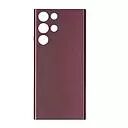 Face arri�re pour SAMSUNG S908 Galaxy S22 Ultra bordeaux