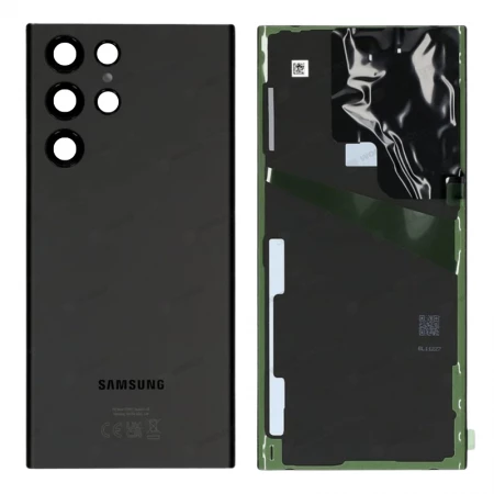 Face arri&egrave;re Samsung S908 Galaxy S22 Ultra ORIGINAL SP noir mat