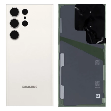 Face arri&egrave;re Samsung S918 Galaxy S23 Ultra 5G ORIGINAL SP cr&egrave;me