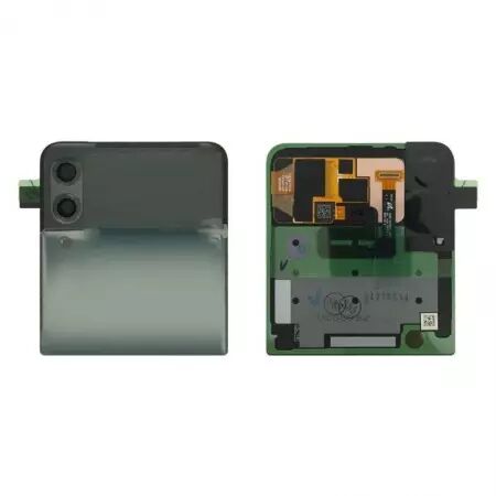 Face arrière supérieure ORIGINALE SAMSUNG F711 Galaxy Z Flip 3 5G SERVICE PACK GH97-26773C vert