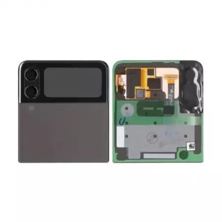 Face arrière supérieure ORIGINALE SAMSUNG F711 Galaxy Z Flip 3 5G SERVICE PACK GH97-26773G gris