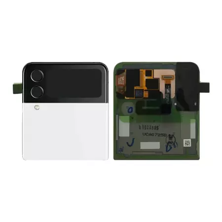 Face arrière supérieure ORIGINALE SAMSUNG F721 Galaxy Z Flip 4 5G SERVICE PACK GH97-27947F Blanc