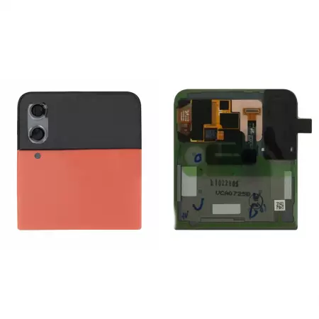 Face arrière supérieure ORIGINALE SAMSUNG F721 Galaxy Z Flip 4 5G SERVICE PACK GH97-27947H Rouge