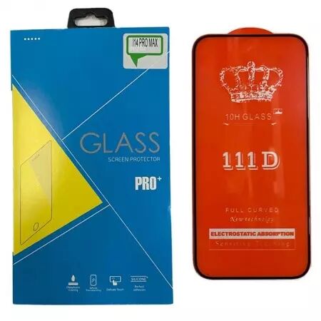Film de protection en verre trempé avec cadre noir pour iPhone 14 Pro Max (Boite/BLISTER)