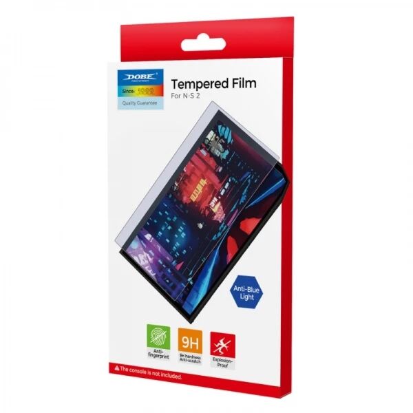 Film de protection verre tremp� anti-lumi�re bleue pour Nintendo Switch 2 DOBE TNS-3166B (Boite/blister)