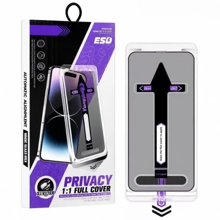 Film verre trempé et kit d\'intallation anti-poussière iPhone 14 Pro Max (Boite/blister)