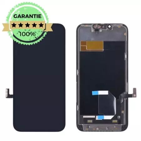 GARANTIE 100% - Ecran lcd avec vitre tactile pour Iphone 13 INCELL RJ BORDURES D\'ORIGINE (puce non amovible) PREMIUM noir