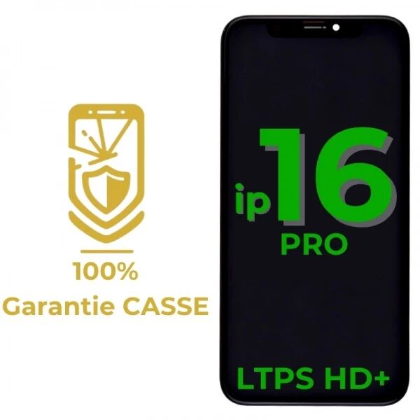 Garantie 100% CASSE-Ecran iPhone 16 Pro LTPS HD+