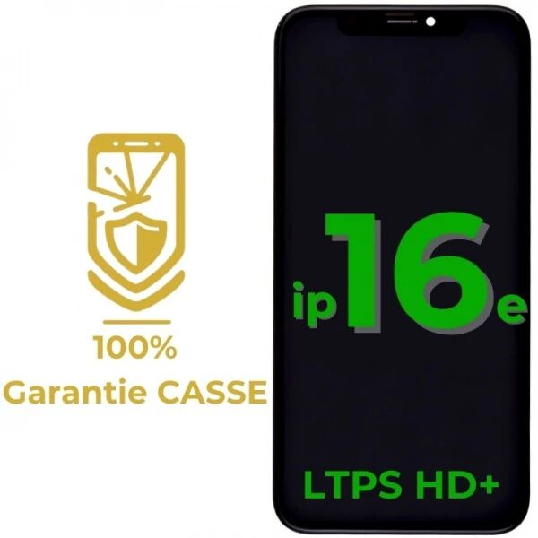 Garantie 100% CASSE-Ecran iPhone 16E LTPS HD+