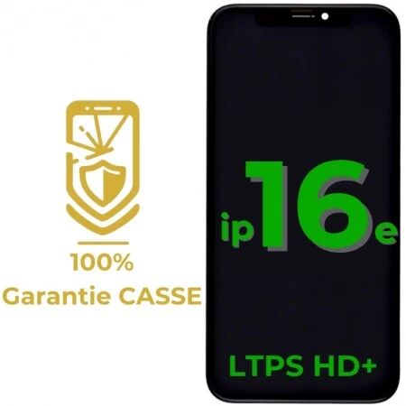 Garantie 100% CASSE-Ecran iPhone 16E LTPS HD+