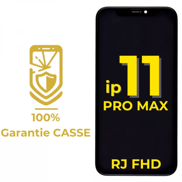 Garantie 100% CASSE-Ecran lcd iPhone 11 Pro Max Incell FHD RJ bordures d\'origine (puce amovible)