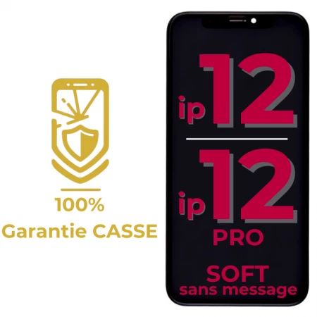 Garantie 100% CASSE-Ecran lcd iPhone 12/12 Pro SOFT OLED sans message d\'erreur