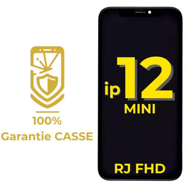 Garantie 100% CASSE-Ecran lcd iPhone 12 Mini Incell FHD RJ (puce amovible)