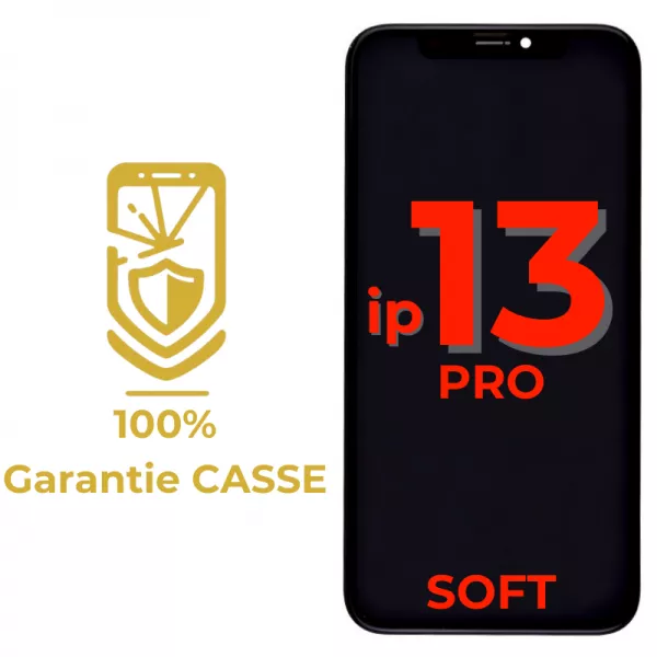Garantie 100% CASSE-Ecran lcd iPhone 13 Pro SOFT OLED RJ bordures d\'origine (puce amovible)