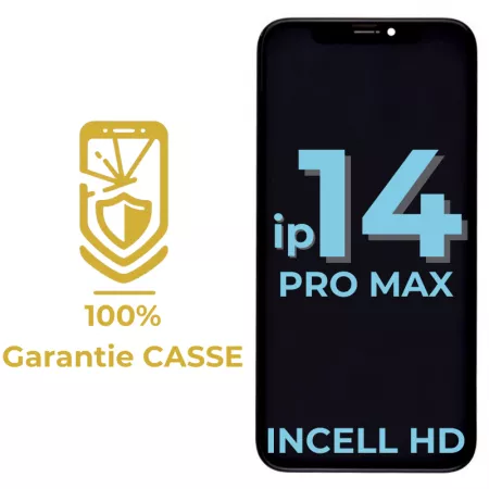 Garantie 100% CASSE-Ecran lcd iPhone 14 Pro Max Incell HD (puce amovible)