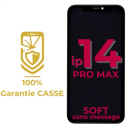 Garantie 100% CASSE-Ecran lcd iPhone 14 Pro Max SOFT OLED sans message d\'erreur