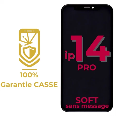 Garantie 100% CASSE-Ecran lcd iPhone 14 Pro SOFT OLED sans message d\'erreur