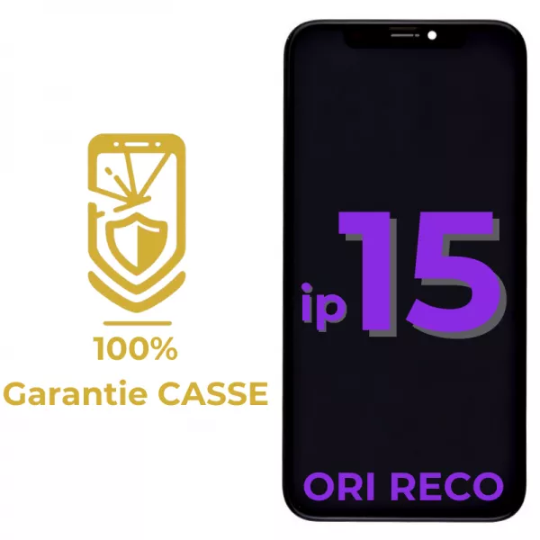 Garantie 100% CASSE-Ecran lcd iPhone 15 \ original reconditionn�\ 