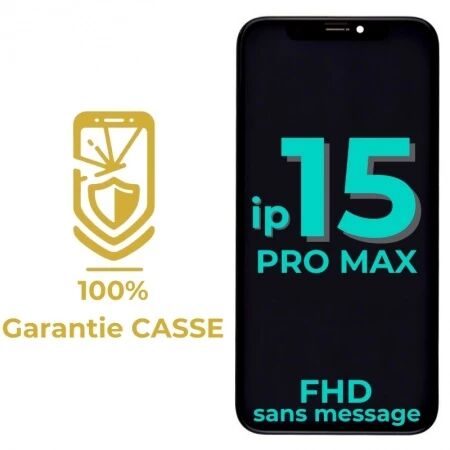 Garantie 100% CASSE-Ecran lcd iPhone 15 Pro Max Incell FHD 120 hz sans message d\'erreur