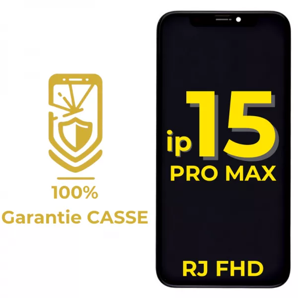 Garantie 100% CASSE-Ecran lcd iPhone 15 Pro Max Incell FHD RJ bordures d\'origine (puce amovible)