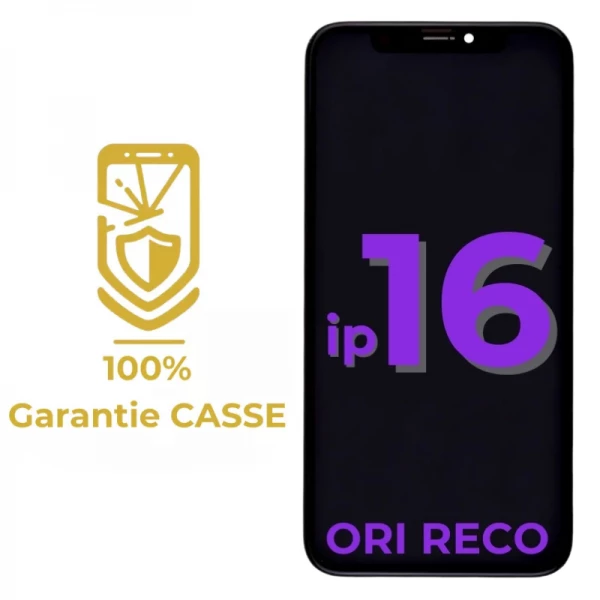 Garantie 100% CASSE-Ecran lcd iPhone 16 \ original reconditionn�\ 