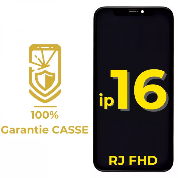 Garantie 100% CASSE-Ecran lcd iPhone 16 Incell FHD RJ bordures d\'origine (puce amovible)