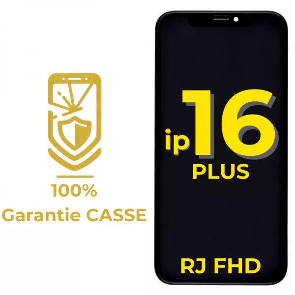 Garantie 100% CASSE-Ecran lcd iPhone 16 Plus Incell FHD RJ bordures d\'origine (puce non amovible)
