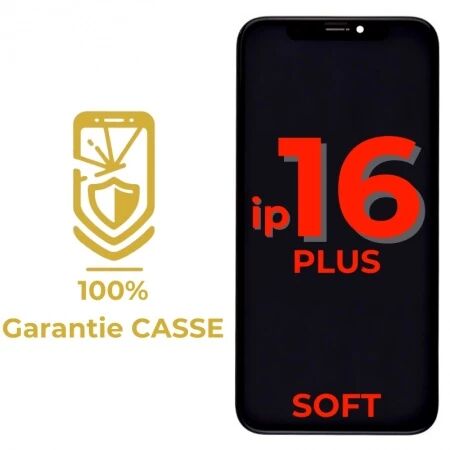 Garantie 100% CASSE-Ecran lcd iPhone 16 Plus SOFT OLED
