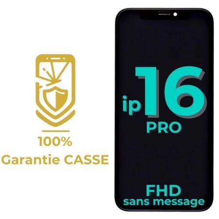 Garantie 100% CASSE-Ecran lcd iPhone 16 Pro Incell FHD sans message d\'erreur