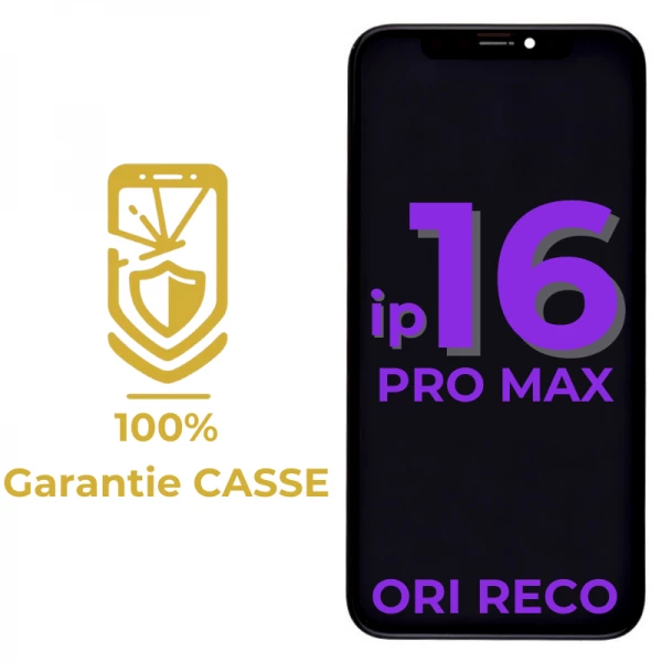 Garantie 100% CASSE-Ecran lcd iPhone 16 Pro Max \ original reconditionn�\ 