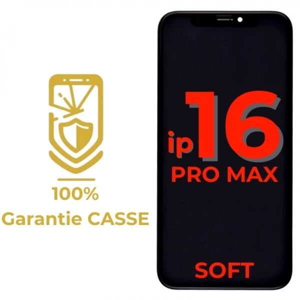 Garantie 100% CASSE-Ecran lcd iPhone 16 Pro Max SOFT OLED bordures �paisses