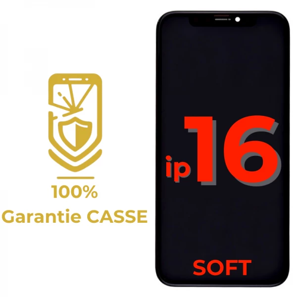Garantie 100% CASSE-Ecran lcd iPhone 16 SOFT OLED