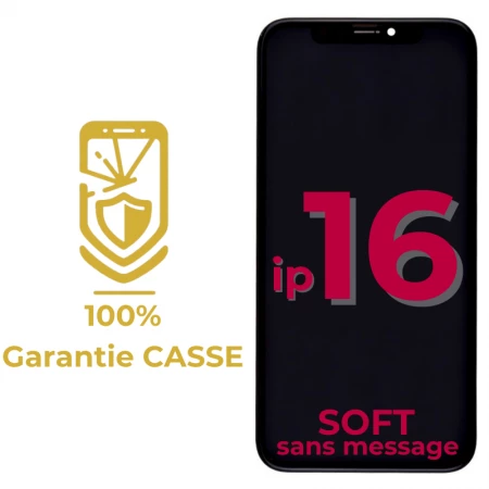 Garantie 100% CASSE-Ecran lcd iPhone 16 SOFT OLED sans message d\'erreur