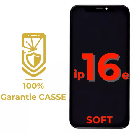 Garantie 100% CASSE-Ecran lcd iPhone 16E SOFT OLED bordures d\'origine