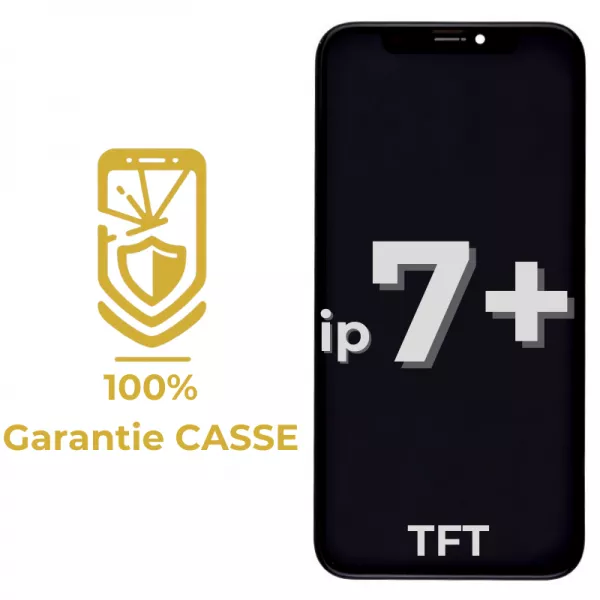 Garantie 100% CASSE-Ecran lcd iPhone 7 plus TFT noir