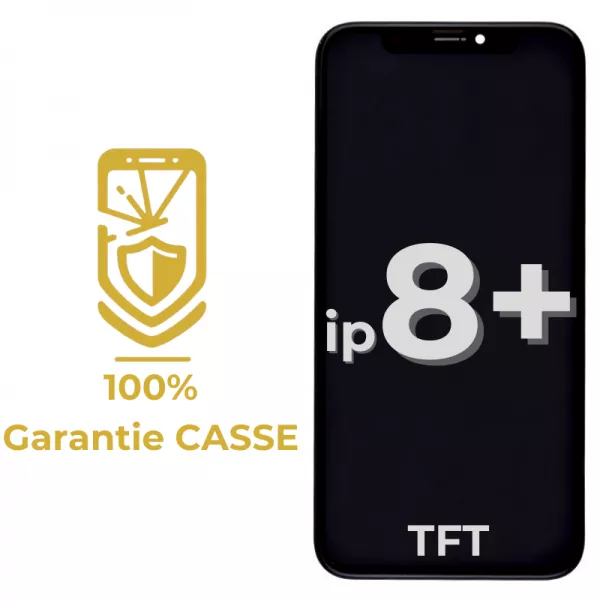 Garantie 100% CASSE-Ecran lcd iPhone 8 plus TFT noir