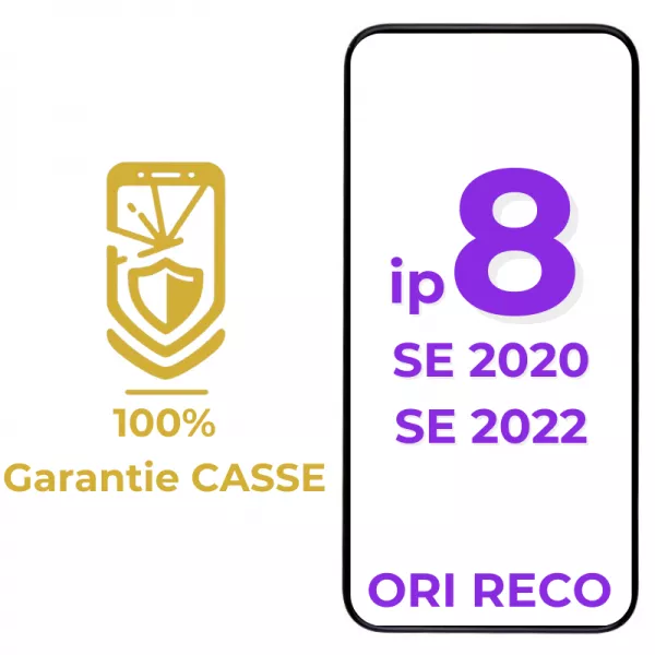 Garantie 100% CASSE-Ecran lcd iPhone SE 2022/iPhone SE 2020/iPhone 8 \ original reconditionn�\  blanc