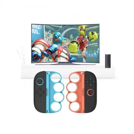 Grips de boxe pour Nintendo Switch 2 DOBE TNS-5156 (lot de 2) (Boite/blister) orange/bleu